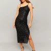 Abito midi con paillettes e spacco laterale^Tally Weijl Best