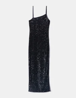 Abito midi con paillettes e spacco laterale^Tally Weijl Best