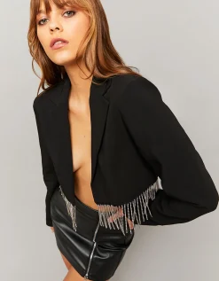 Blazer corto con cascata di strass^Tally Weijl New