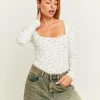 Body A Fiori con Dettaglio in Pizzo^Tally Weijl Shop