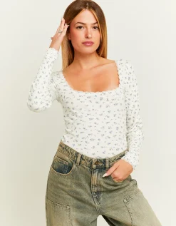 Body A Fiori con Dettaglio in Pizzo^Tally Weijl Shop