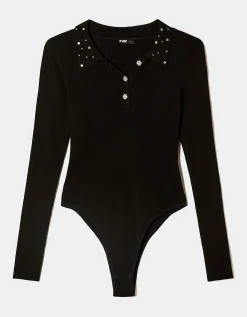 Body in Maglia con Bottoni Gioiello e Strass^Tally Weijl New