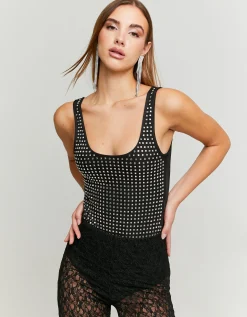 Body in Tulle con Strass Quadrati^Tally Weijl Flash Sale