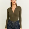 Body Kaki con Colletto Polo^Tally Weijl Online
