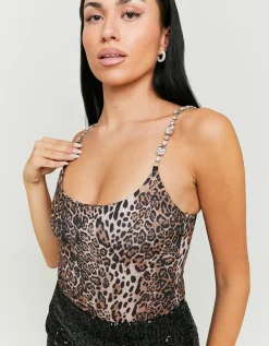 Body Stampa Leo con Spalline Cristalli^Tally Weijl Best
