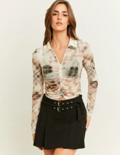 Camicia a Quadri Arricciata^Tally Weijl Fashion