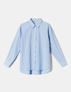 Camicia Azzurra a Righe Bianche^Tally Weijl Fashion