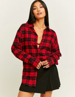 Camicia Oversize a Quadri e Nera^Tally Weijl Best Sale