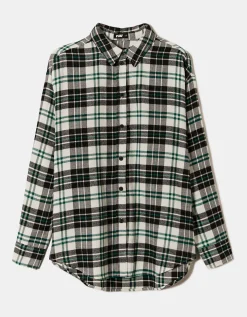 Camicia Oversize a Quadri Verde e Nera^Tally Weijl Best Sale