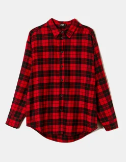 Camicia Oversize a Quadri e Nera^Tally Weijl Best Sale