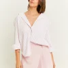 Camicia Oversize a Righe Rosa^Tally Weijl Discount