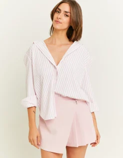 Camicia Oversize a Righe Rosa^Tally Weijl Discount