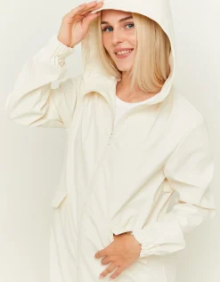 Cappotto Impermeabile in Similpelle Bianco^Tally Weijl Store