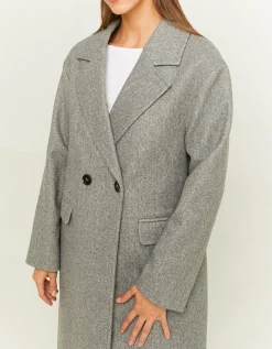 Cappotto in Finta Lana Grigio^Tally Weijl Clearance