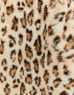 Cappotto in Finta Pelliccia Lungo Stampa Leo^Tally Weijl Hot