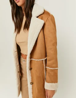Cappotto In Pelliccia Sintetica Marrone^Tally Weijl New