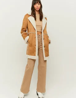 Cappotto In Pelliccia Sintetica Marrone^Tally Weijl New