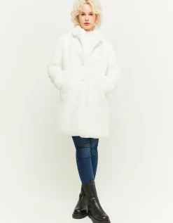 Cappotto lungo Bianco in pelliccia sintetica^Tally Weijl New
