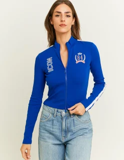 Cardigan con Stampa e Maniche a Contrasto^Tally Weijl Fashion