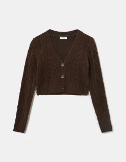 Cardigan Corto In Maglia Intrecciata^Tally Weijl New