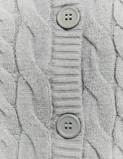Cardigan In Maglia Intrecciata Grigio^Tally Weijl Outlet