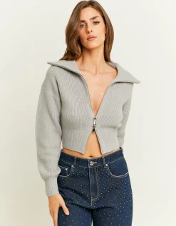 Cardigan Nero con Chiusura Zip^Tally Weijl Clearance