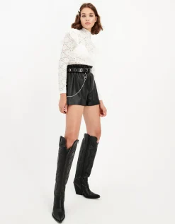 Cintura Nera con Borchie Piatte^Tally Weijl Store