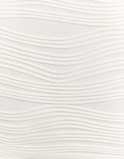 Crop Top Bianco con Increspature in Rilievo^Tally Weijl Best Sale