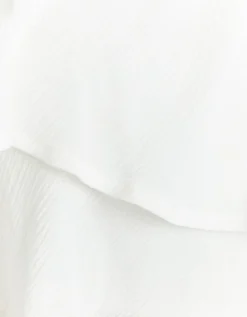 Crop Top Bianco con Volants^Tally Weijl Store