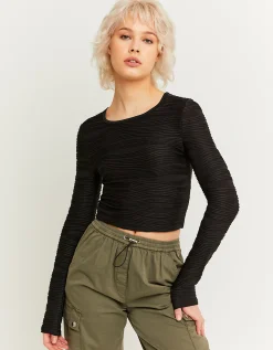Crop Top con Increspature in Rilievo^Tally Weijl Cheap