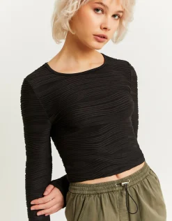Crop Top con Increspature in Rilievo^Tally Weijl Cheap
