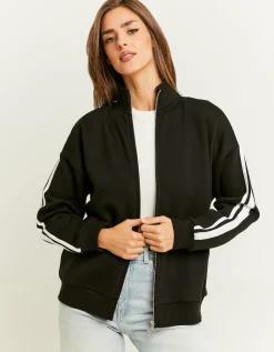 Felpa con Zip Nera^Tally Weijl Cheap