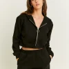 Felpa Corta con Cappuccio Nera^Tally Weijl Clearance