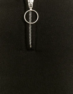 Felpa Corta Nera con Zip^Tally Weijl Discount