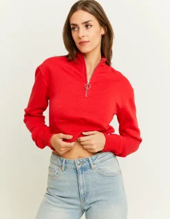 Felpa Corta con Zip^Tally Weijl Discount