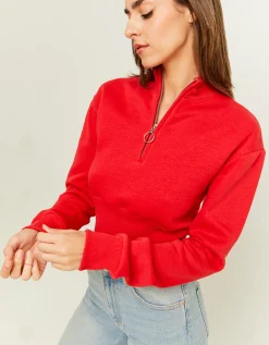 Felpa Corta con Zip^Tally Weijl Discount