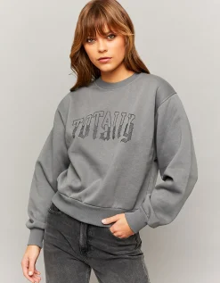 Felpa Fantasia Oversize Con Strass^Tally Weijl New
