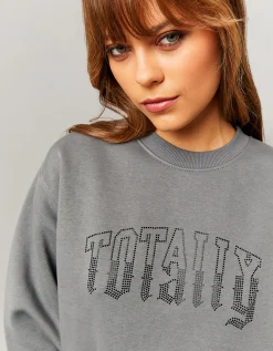 Felpa Fantasia Oversize Con Strass^Tally Weijl New