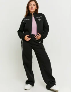 Felpa Nera con Zip^Tally Weijl Clearance