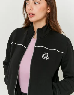 Felpa Nera con Zip^Tally Weijl Clearance