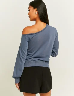 Felpa Off Shoulder Grigia^Tally Weijl Sale