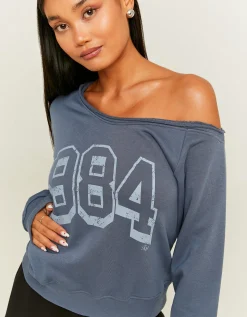 Felpa Off Shoulder Grigia^Tally Weijl Sale