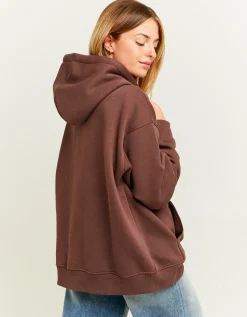 Felpa Oversize Marrone con Stampa^Tally Weijl Clearance