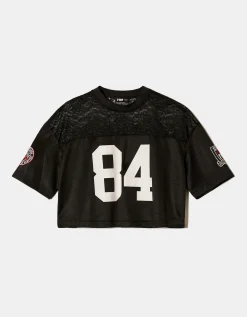 Football T-shirt in Pizzo Nera^Tally Weijl Discount