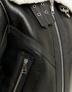 Giacca Aviatore in Similpelle Nera^Tally Weijl Cheap
