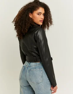 Giacca Biker in Similpelle Nera^Tally Weijl New