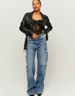 Giacca Biker In Similpelle Nera^Tally Weijl Shop