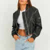 Giacca Bomber in Similpelle Nera^Tally Weijl Online