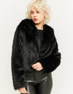 Giacca in Pelliccia Sintetica Nera^Tally Weijl Clearance