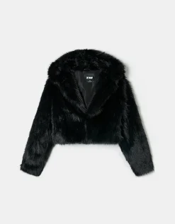 Giacca in Pelliccia Sintetica Nera^Tally Weijl Clearance